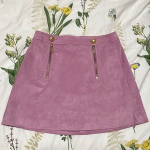 Lilac suede Express skirt size 4
